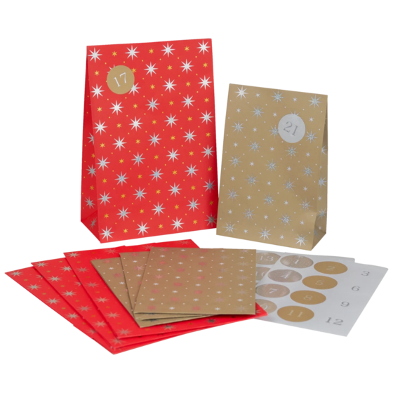 Adventskalender „Zidonia“ | rot/gold