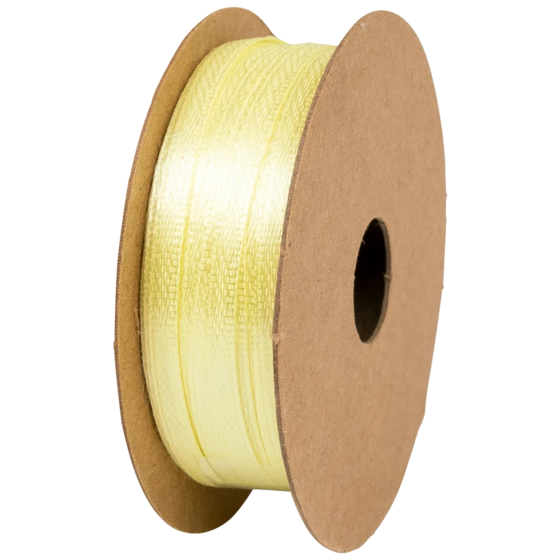 Geschenkband | Satin Polyester, 3 mm × 8 m, gelb