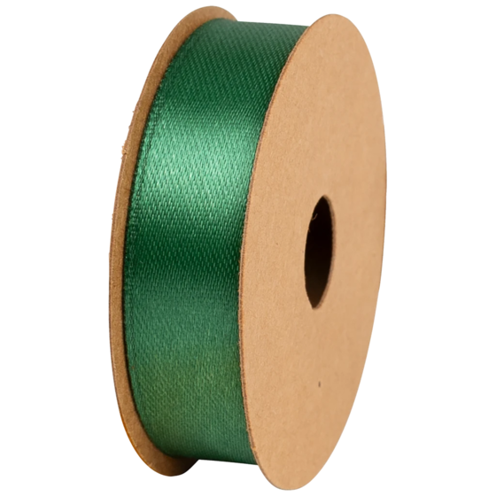 Geschenkband | Satin Polyester, 15 mm × 4 m, dunkelgrün