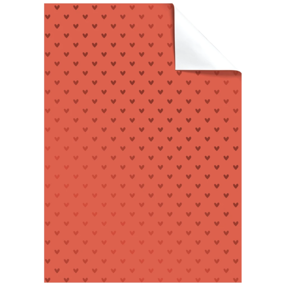 Geschenkpapier-Bogen „Zisa“ | 100×70 cm, 76 g/m², rot