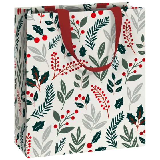 Geschenktasche „Berna“ | 18×21×8 cm, 250 g/m², hellgrau
