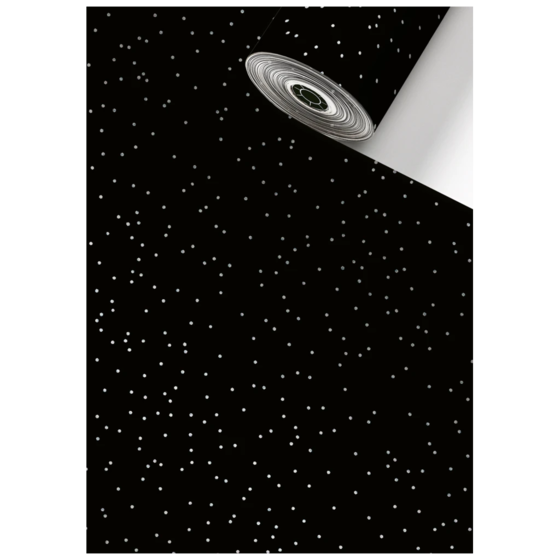 Geschenkpapier Sécaré-Rolle „Yvie“ | 30 cm × 100 m, 76 g/m², schwarz
