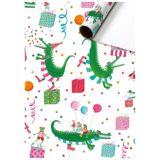 Geschenkpapier „Nepomuk“ | 70 cm × 2 m, 80 g/m², weiß