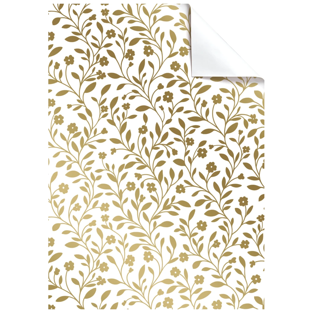 Papier cadeau « Nola » | 50×70 cm, 80 g/m², or métallisé