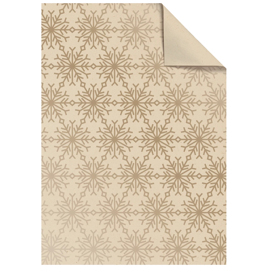 Geschenkpapier-Bogen „Isobel“ | 50×70 cm, 70 g/m², hellbraun