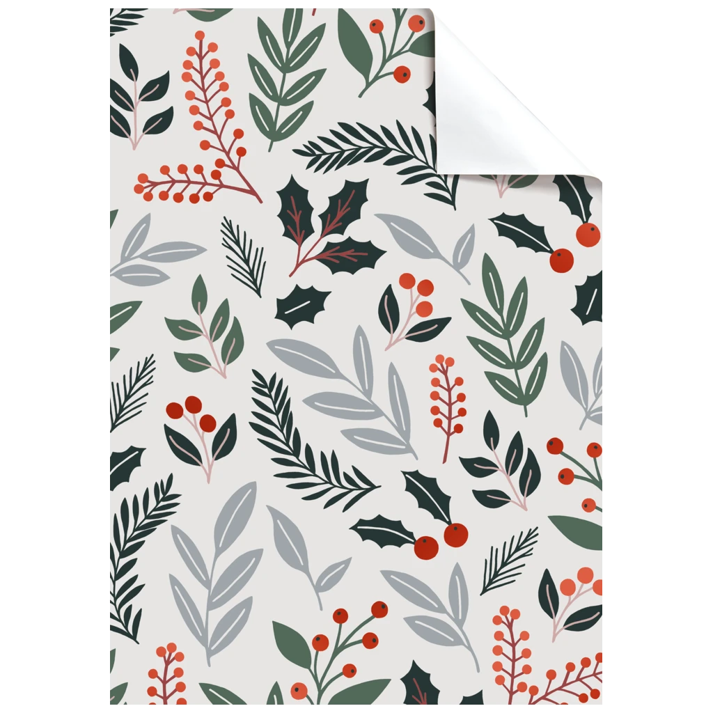 Geschenkpapier-Bogen „Berna“ | 50×70 cm, 80 g/m², hellgrau