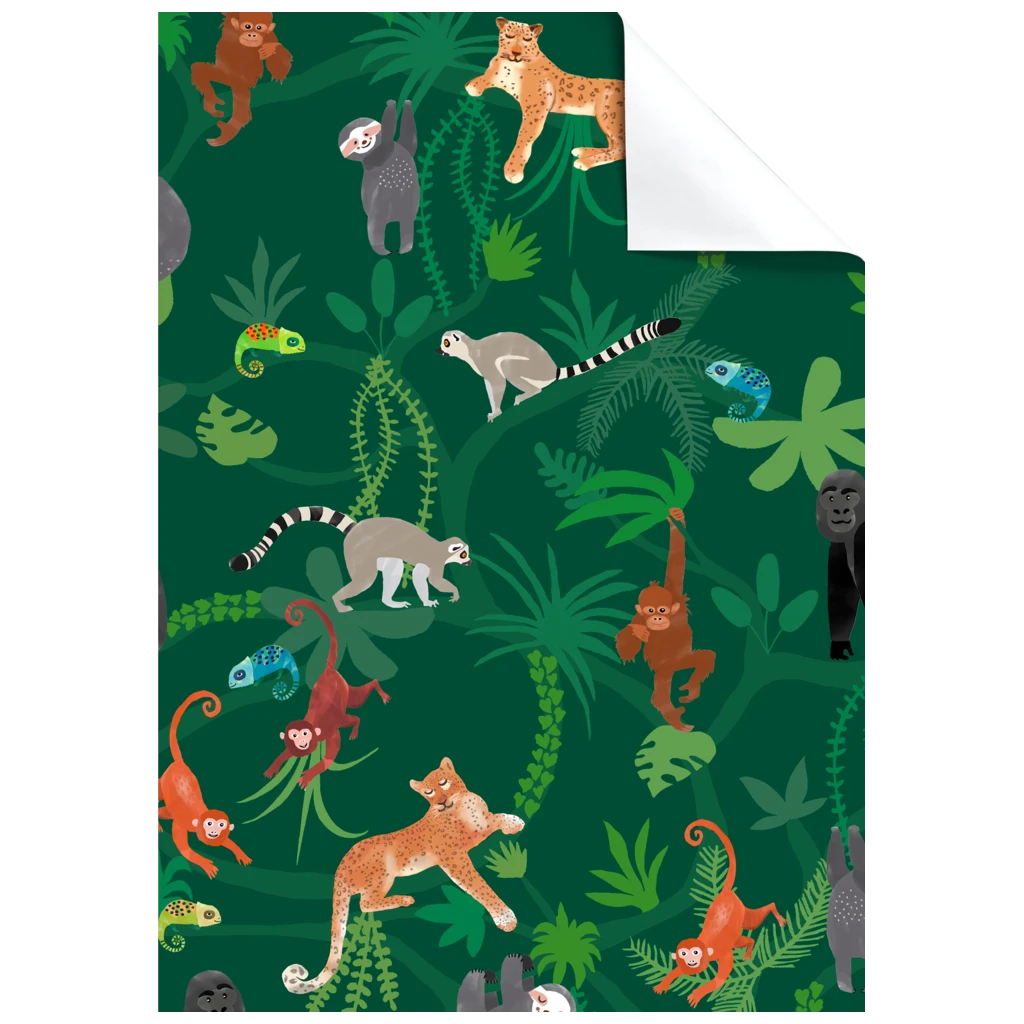 Geschenkpapier-Bogen „Lauro“ | 50×70 cm, 80 g/m², grün