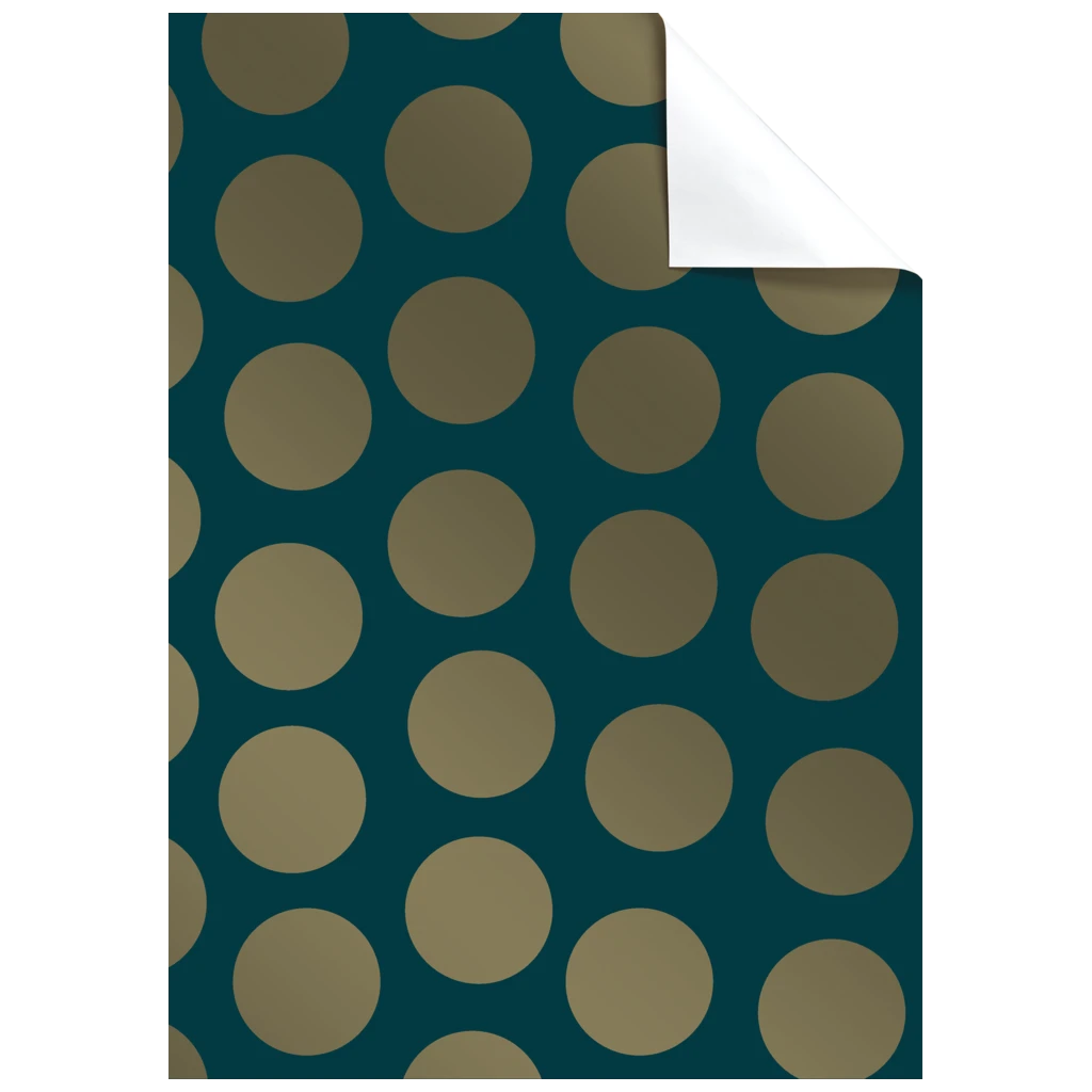 Feuille de papier cadeau « Vanda » | 100×70 cm, 80 g/m², pétrole