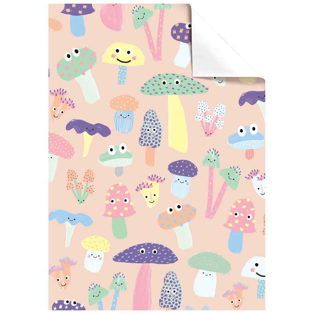 Geschenkpapier-Bogen „Ching“ | 100×70 cm, 80 g/m², rosa
