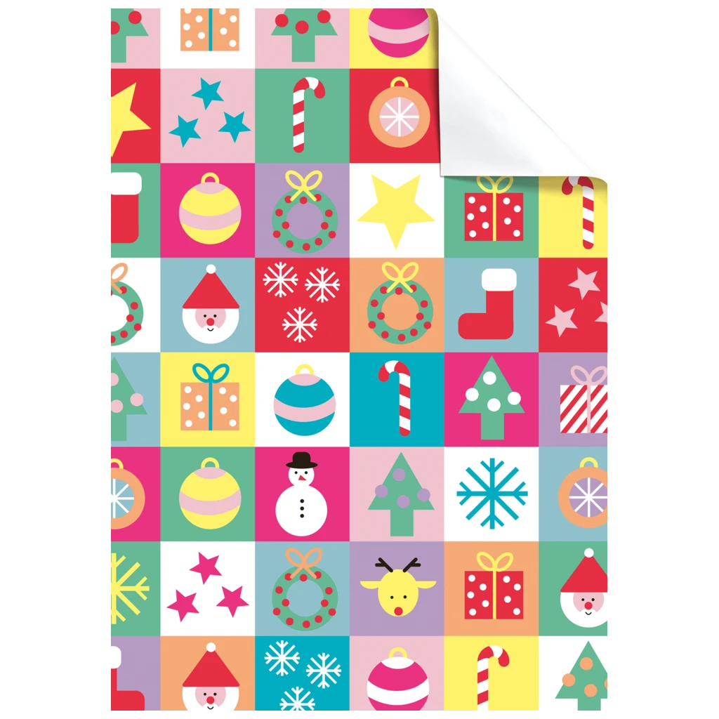 Geschenkpapier-Bogen „Dimitri“ | 100×70 cm, 80 g/m², mehrfarbig
