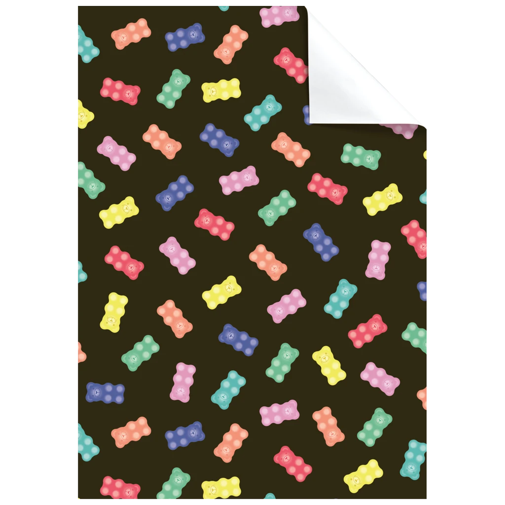 Geschenkpapier-Bogen „Baia“ | 100×70 cm, 80 g/m², schwarz