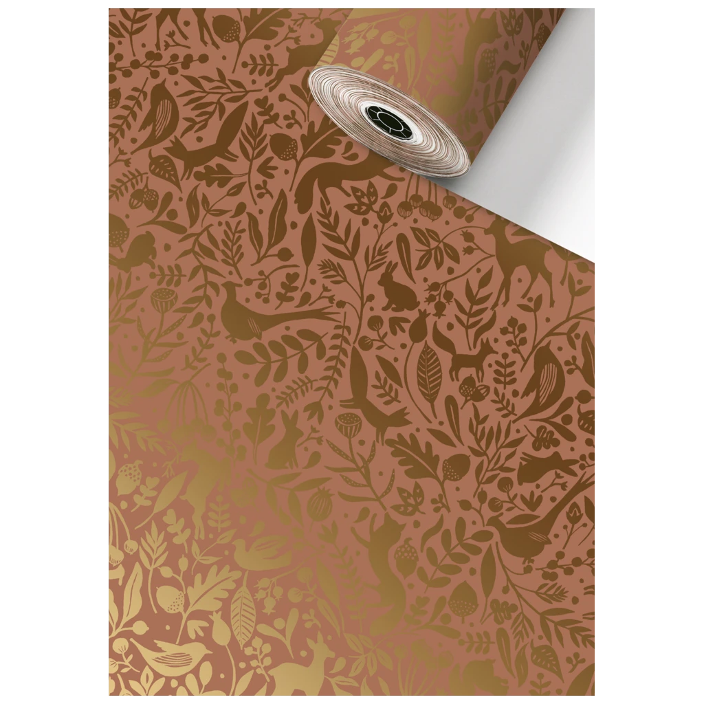 Geschenkpapier Sécaré-Rolle „Ember“ | 30 cm × 100 m, 76 g/m², kupfer