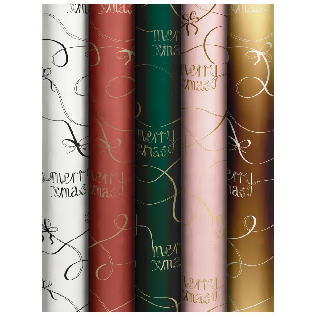 Geschenkpapier „Joyful Message“ | 70 cm × 5 m, 80 g/m², sortiert