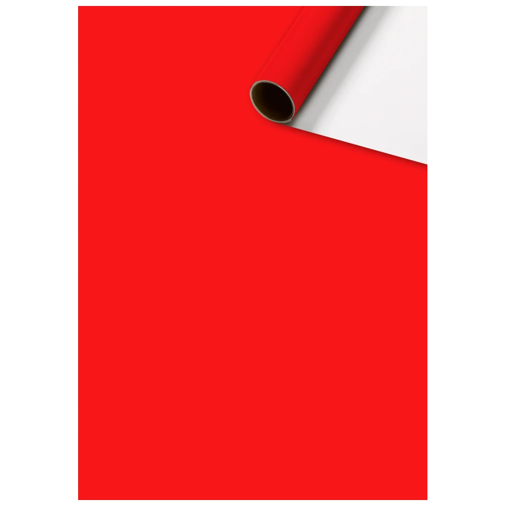 Papier cadeau « Uni Plain » One Colour | 70 cm × 5 m, 80 g/m², rouge