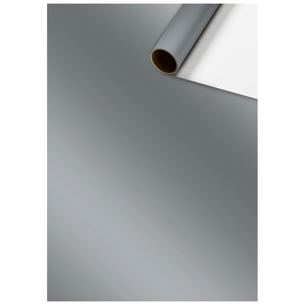 Papier cadeau « Uni Plain » One Colour | 70 cm × 5 m, 80 g/m², argent