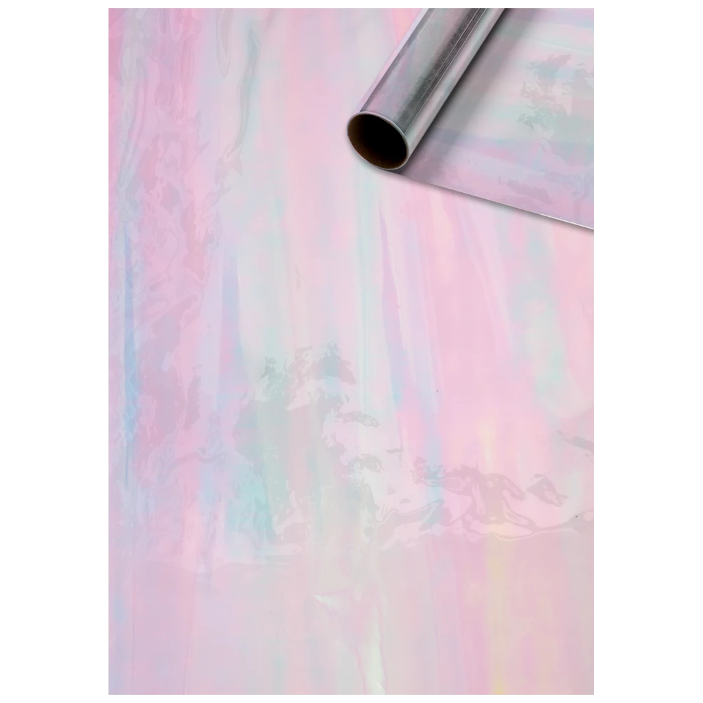Geschenkpapier „Irisfolie“ | 70 cm × 2,5 m, 18 g/m², regenbogen/transparent