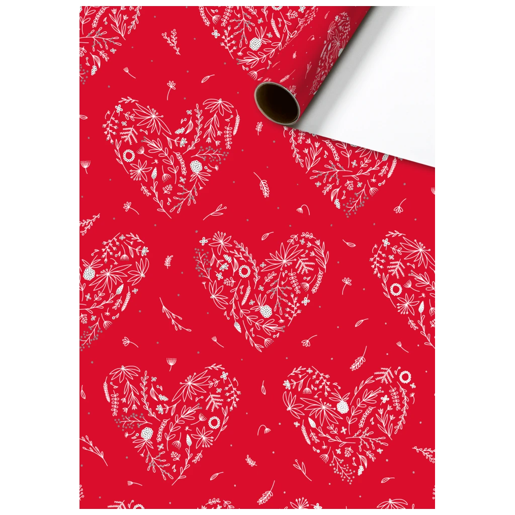 Geschenkpapier „Eldana“ | 70 cm × 1,5 m, 76 g/m², rot