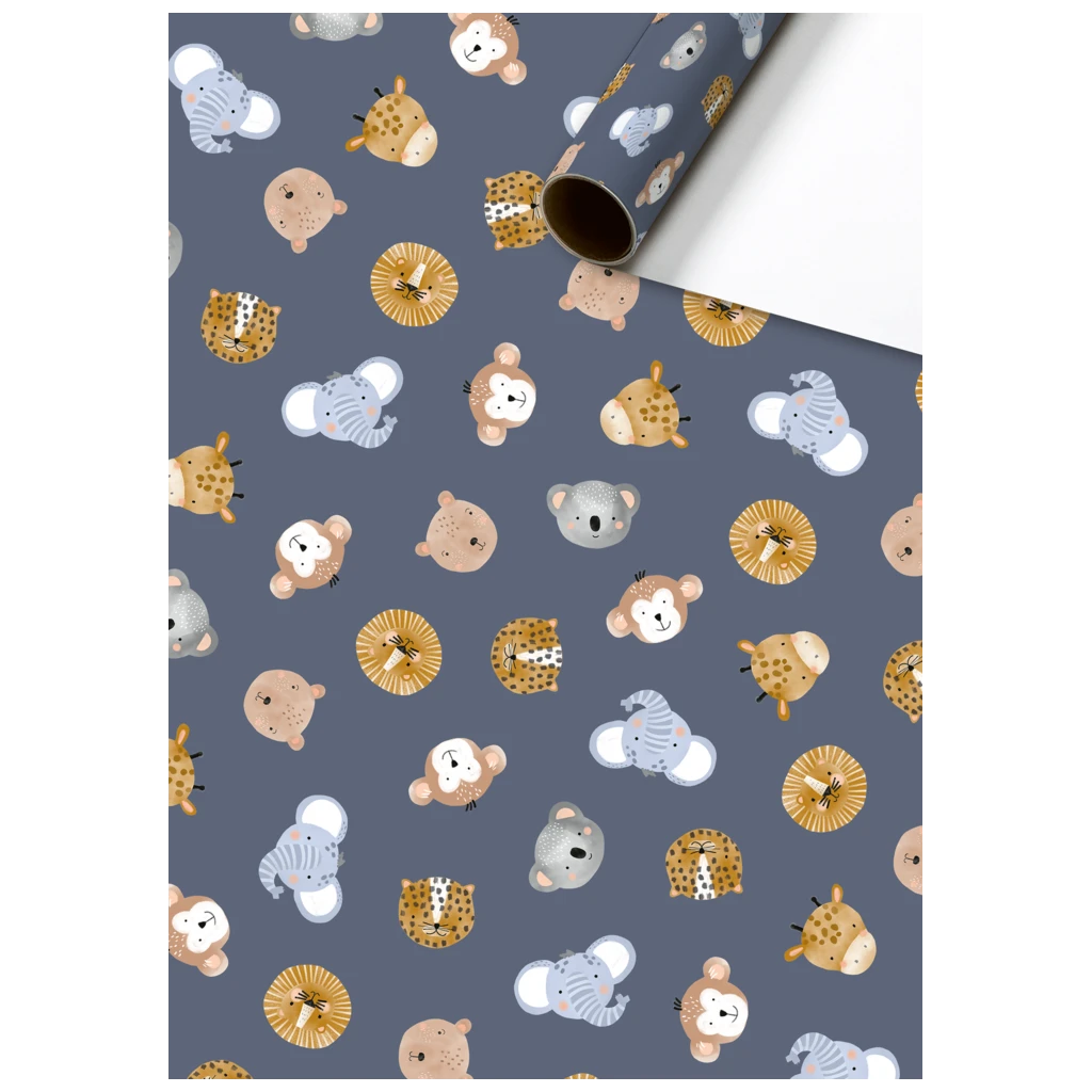 Geschenkpapier „Buba“ | 70 cm × 2 m, 70 g/m², blauviolett
