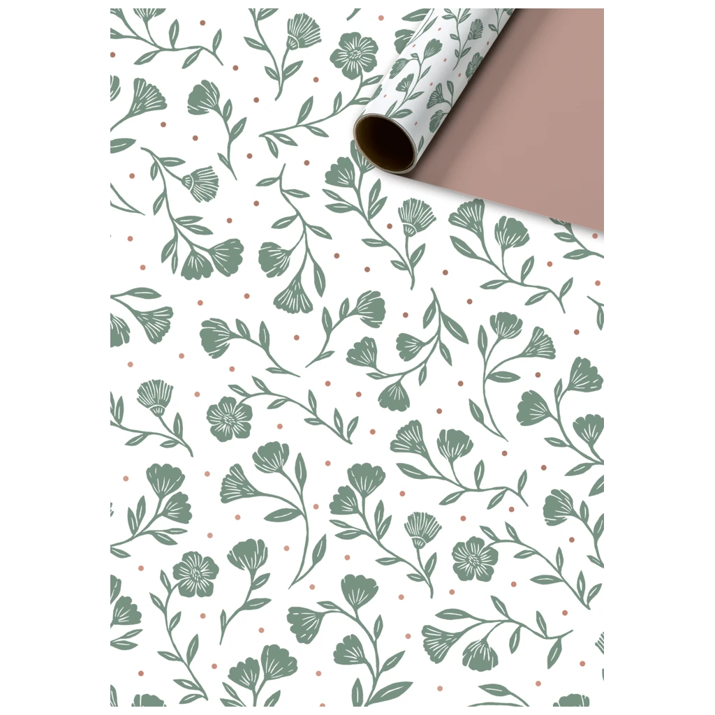 Geschenkpapier „Olena“ | 70 cm × 2 m, 70 g/m², weiß