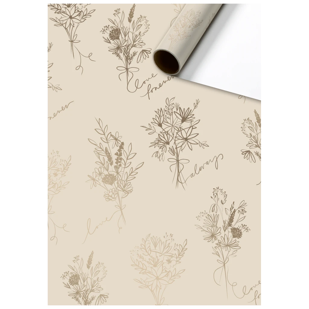 Geschenkpapier „Kaleo“ | 70 cm × 1,5 m, 76 g/m², champagner