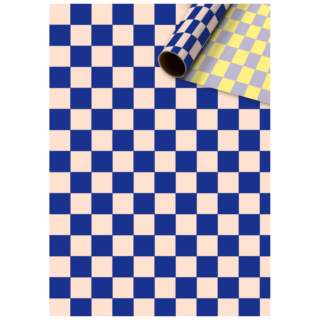 Geschenkpapier „Artem“ | 70 cm × 1,5 m, 80 g/m², rosa/blau