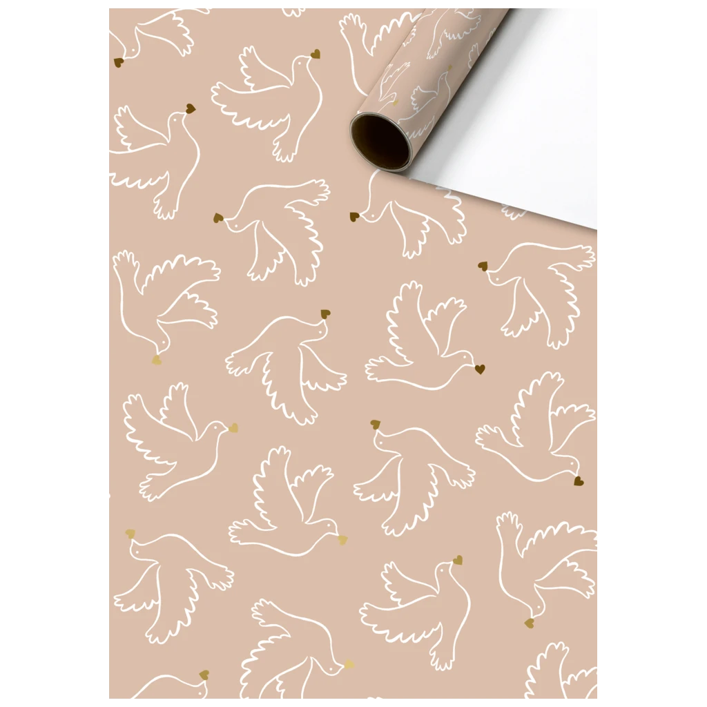 Geschenkpapier „Ditte“ | 70 cm × 2 m, 80 g/m², pfirsich