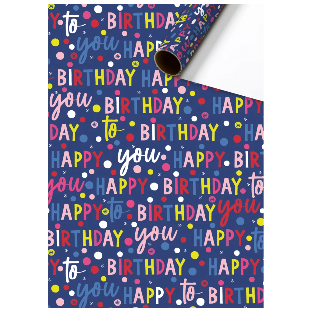 Geschenkpapier „Benoni“ | 70 cm × 2 m, 80 g/m², dunkelblau