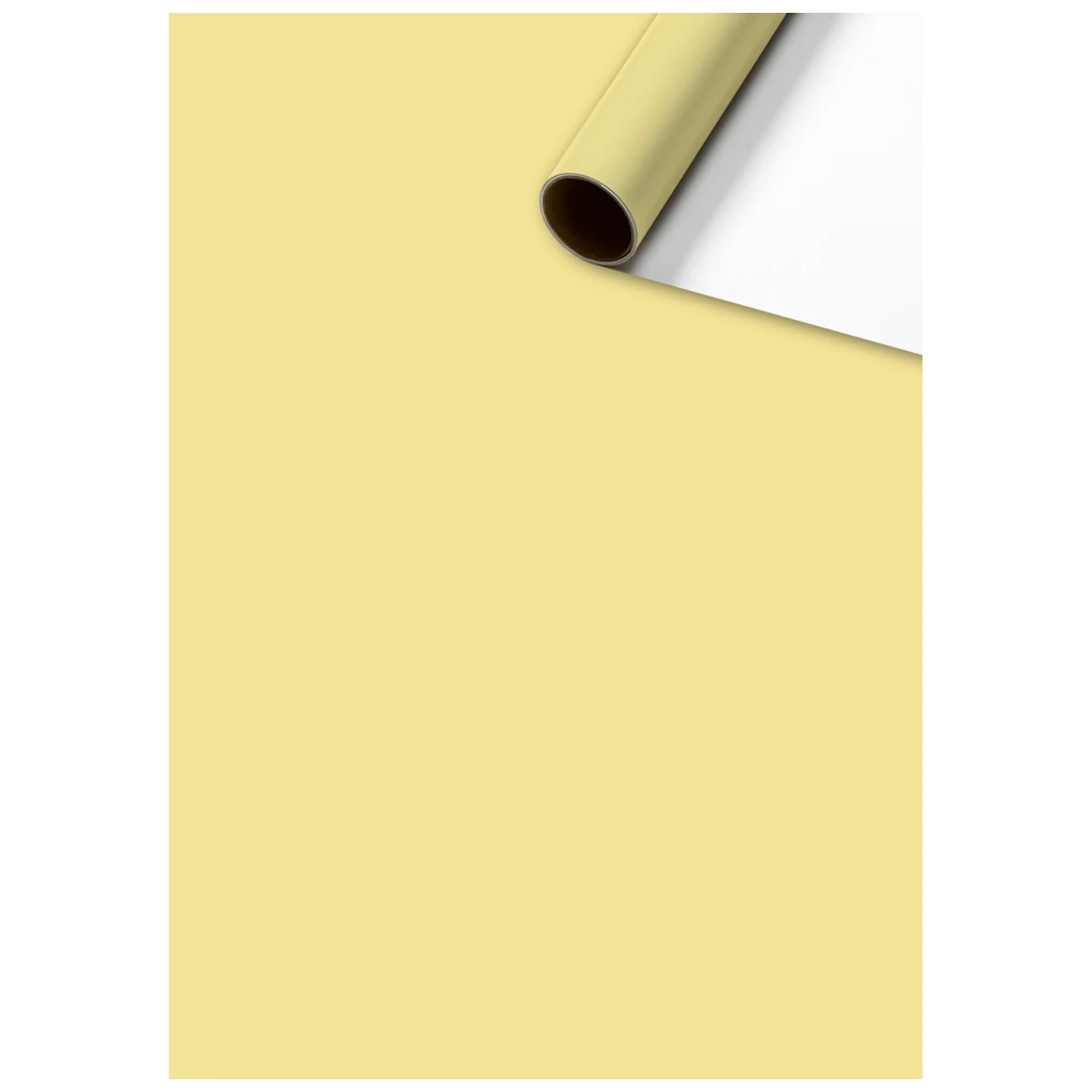 Geschenkpapier „Uni Plain“ One Colour | 70 cm × 2 m, 80 g/m², gelb