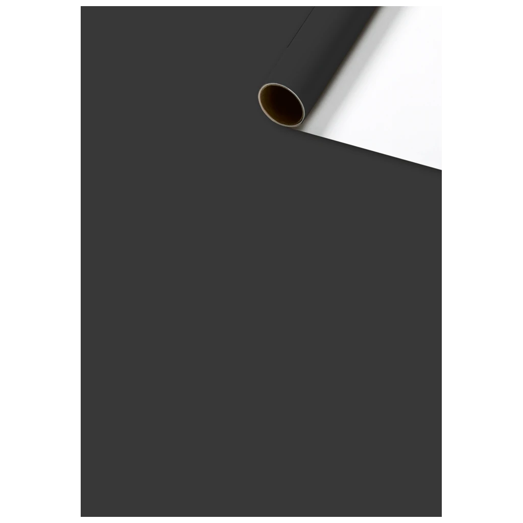 Geschenkpapier „Uni Plain“ One Colour | 70 cm × 2 m, 80 g/m², schwarz
