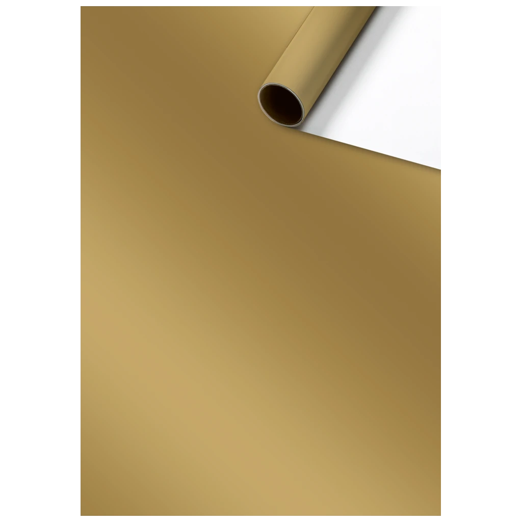 Geschenkpapier „Uni Plain“ One Colour | 70 cm × 2 m, 80 g/m², gold