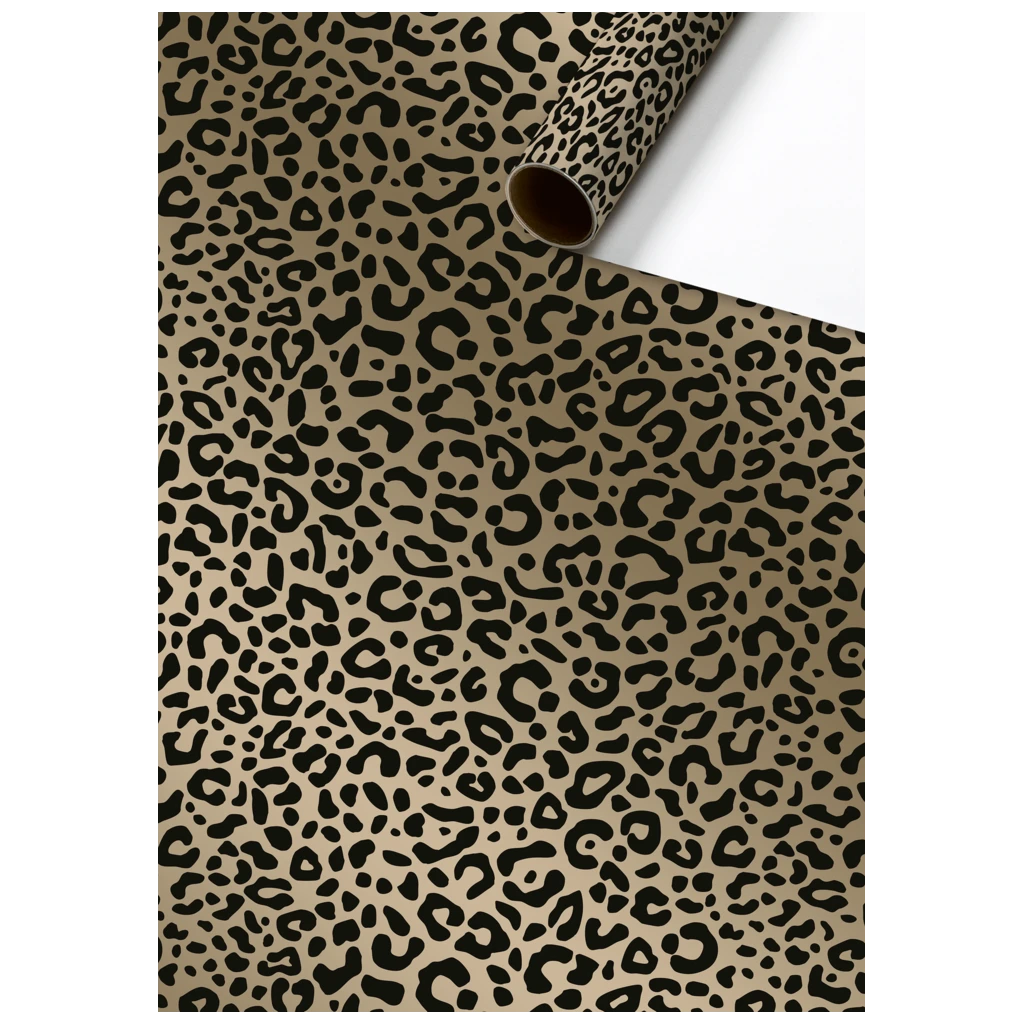 Geschenkpapier „Arnela“ | 70 cm × 2 m, 80 g/m², schwarz/gold