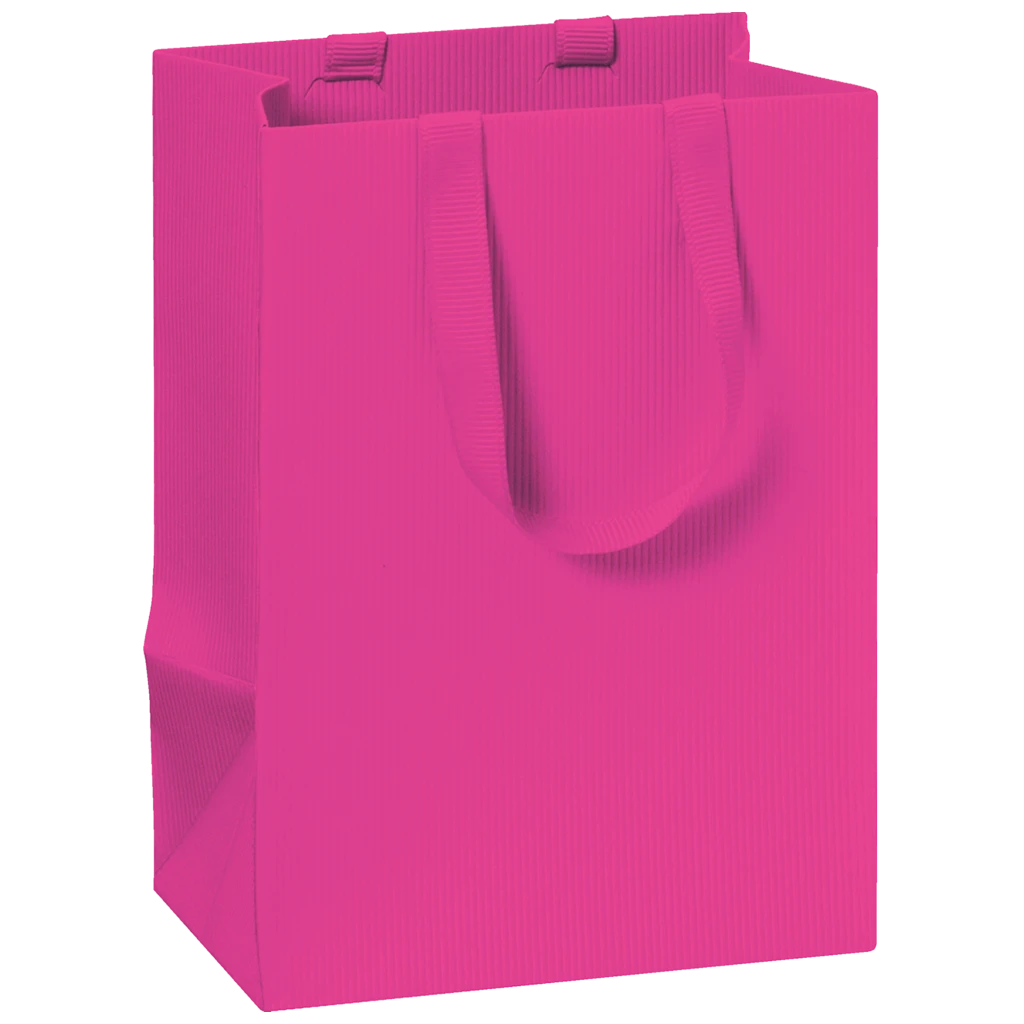 Geschenktasche One Colour | 10×14×8 cm, 250 g/m², pink
