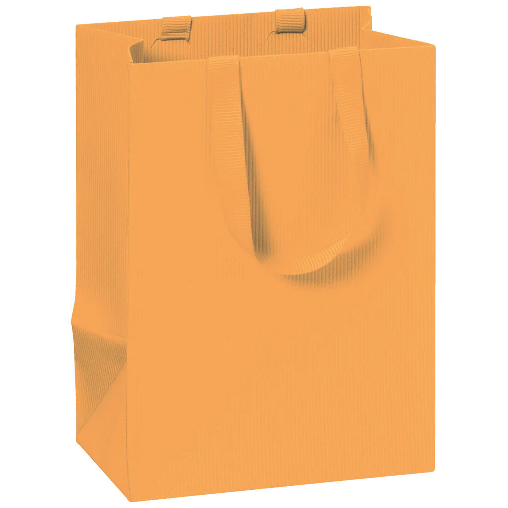 Geschenktasche One Colour | 10×14×8 cm, 250 g/m², dunkelorange