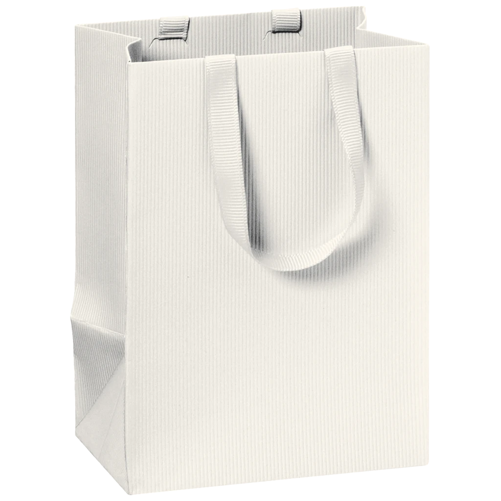 Geschenktasche One Colour | 10×14×8 cm, 250 g/m², hellbeige