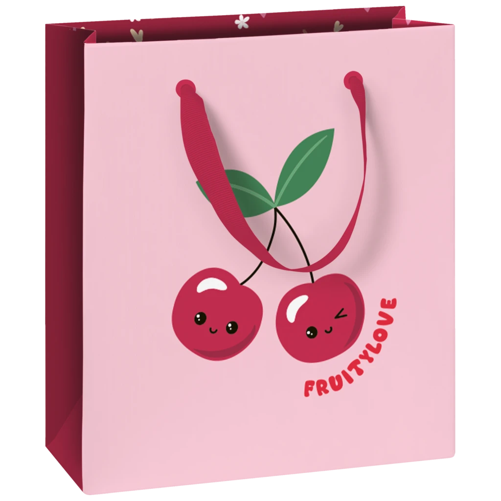 Gift Bag “Yumi” | 18×21×8 cm, 230 gsm, rose