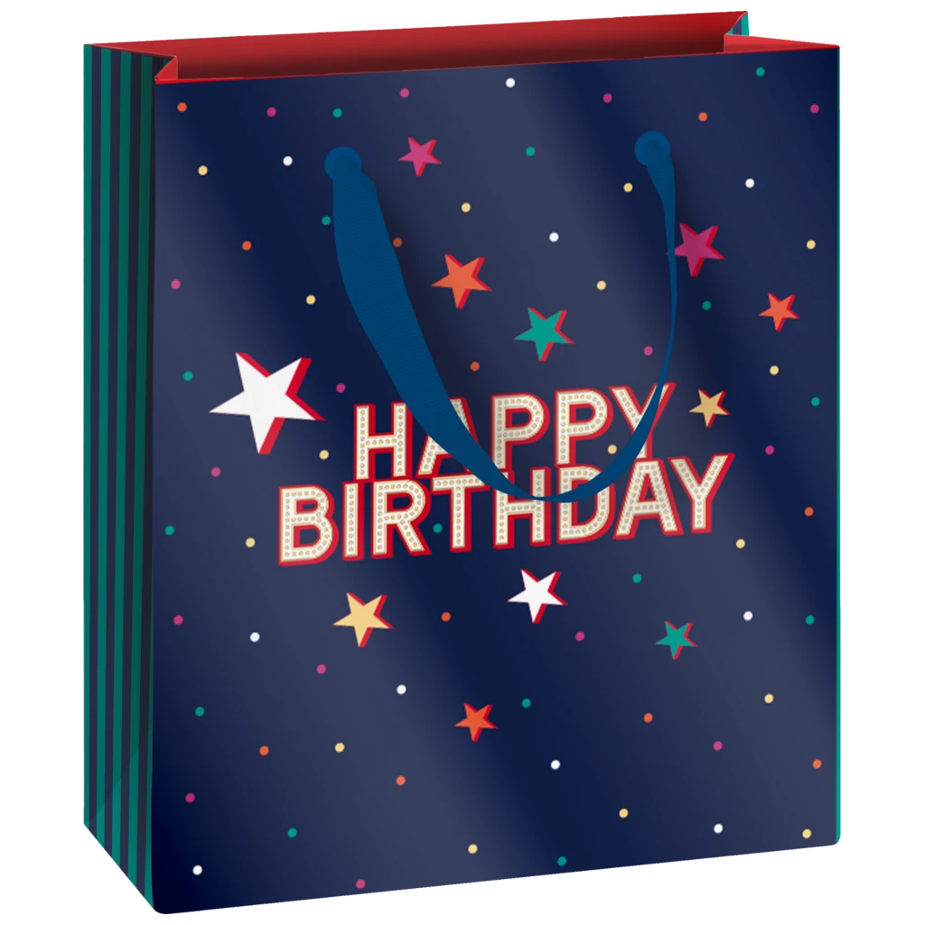 Gift Bag “Starlett” | 18×21×8 cm, 230 gsm, dark blue