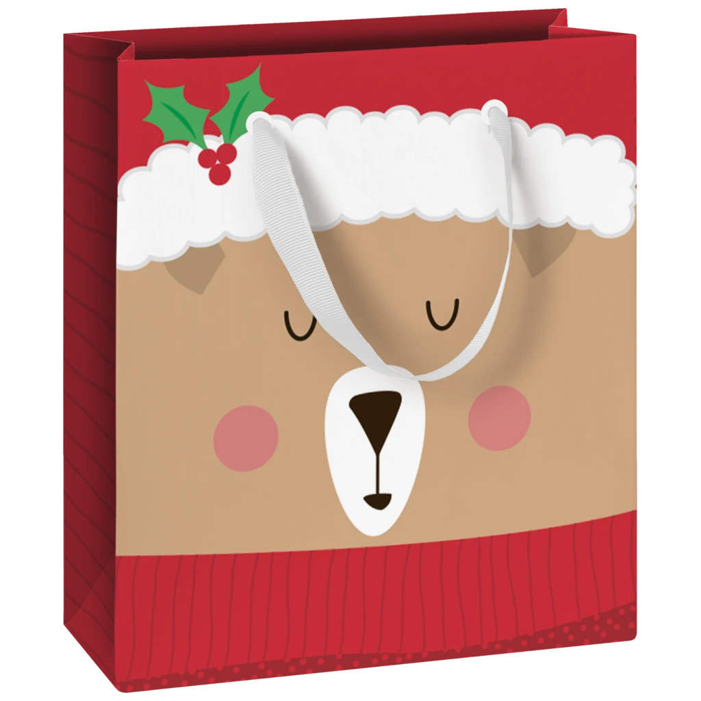 Geschenktasche „Flori“ | 18×21×8 cm, 180 g/m², rot