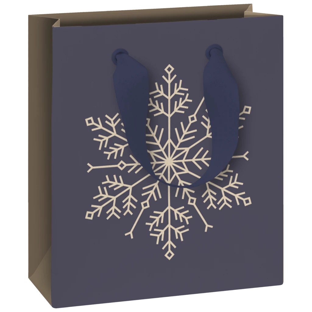 Geschenktasche „Isobel“ | 18×21×8 cm, 220 g/m², dunkelblau