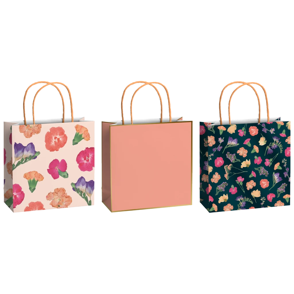 Geschenktaschen-Set „Maila“ | 20×20×8 cm, 200 g/m²