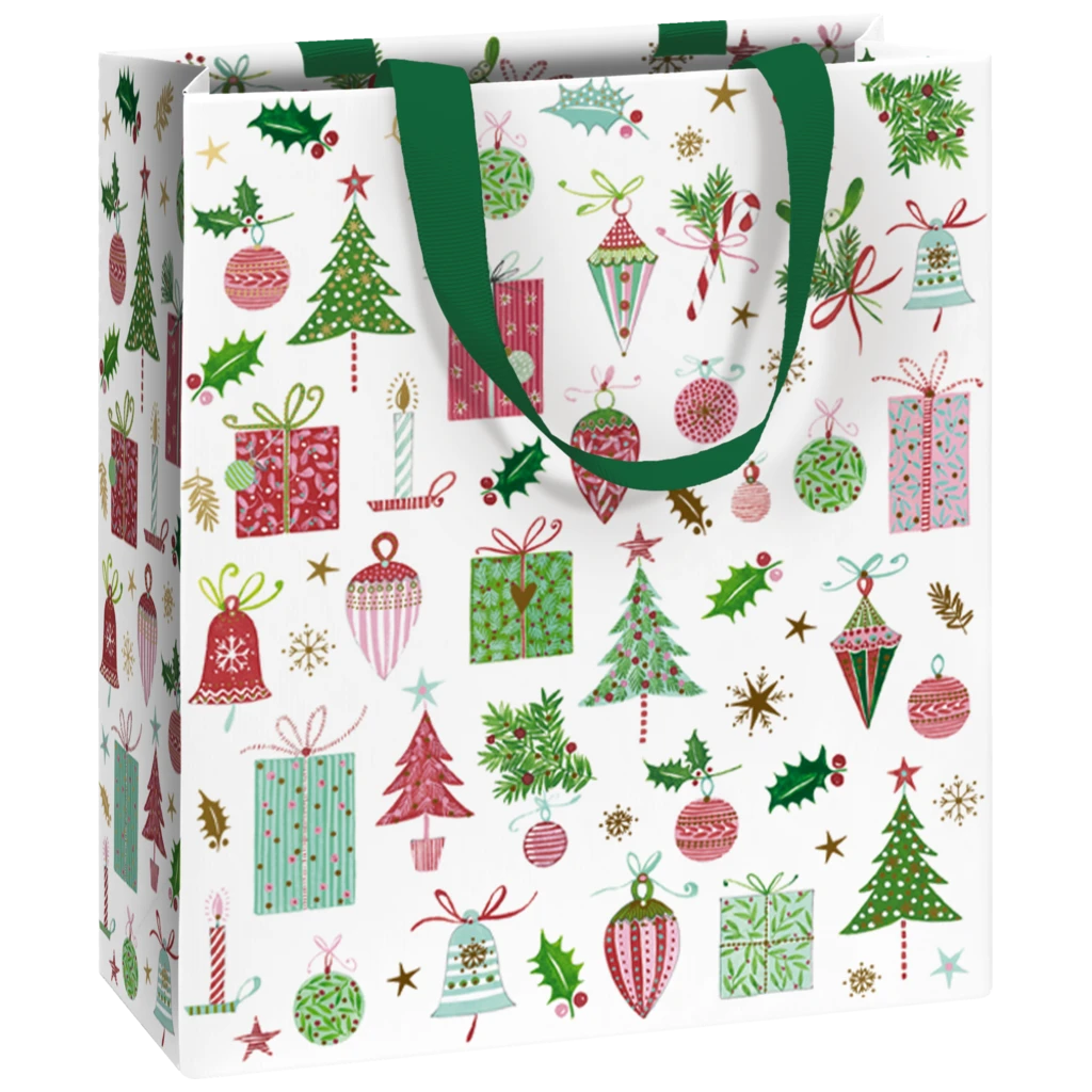 Geschenktasche „Inge“ | 18×21×8 cm, 250 g/m², weiß