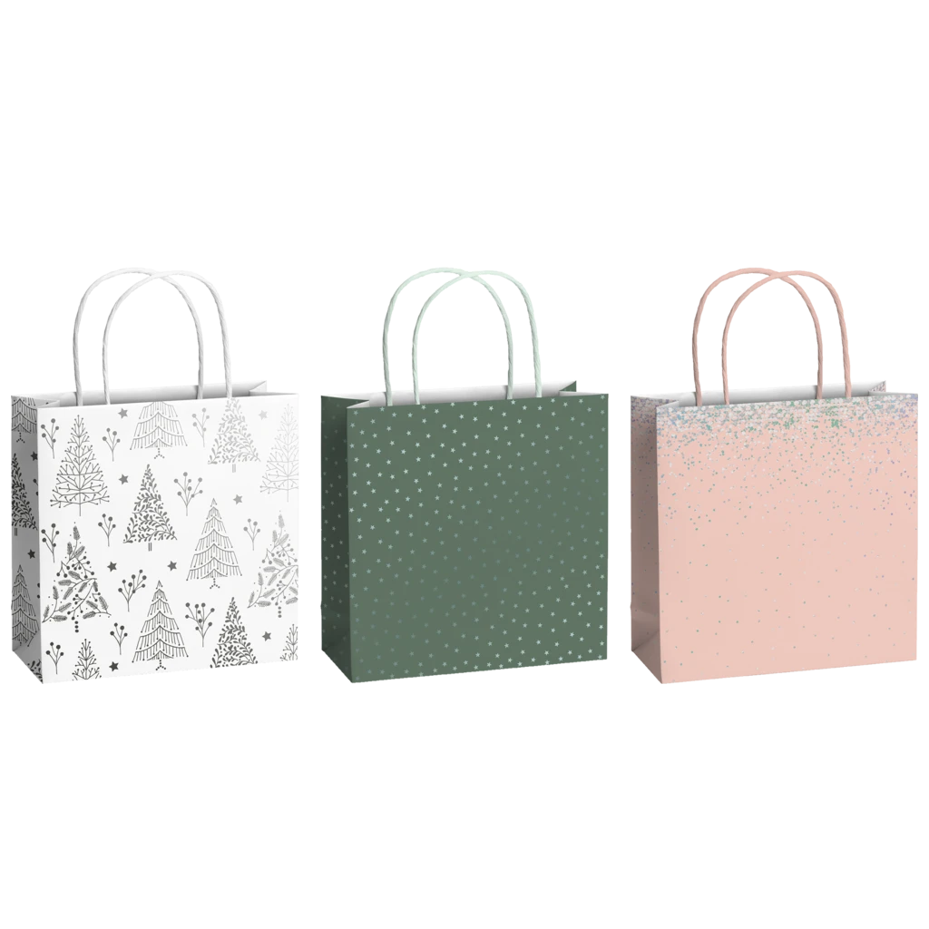 Geschenktaschen-Set „Arlette“ | 20×20×8 cm, 200 g/m²