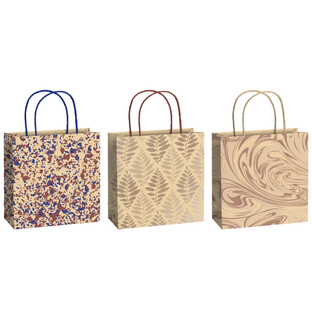 Gift Bag Set “Solea” | 20×20×8 cm, 200 gsm, beige