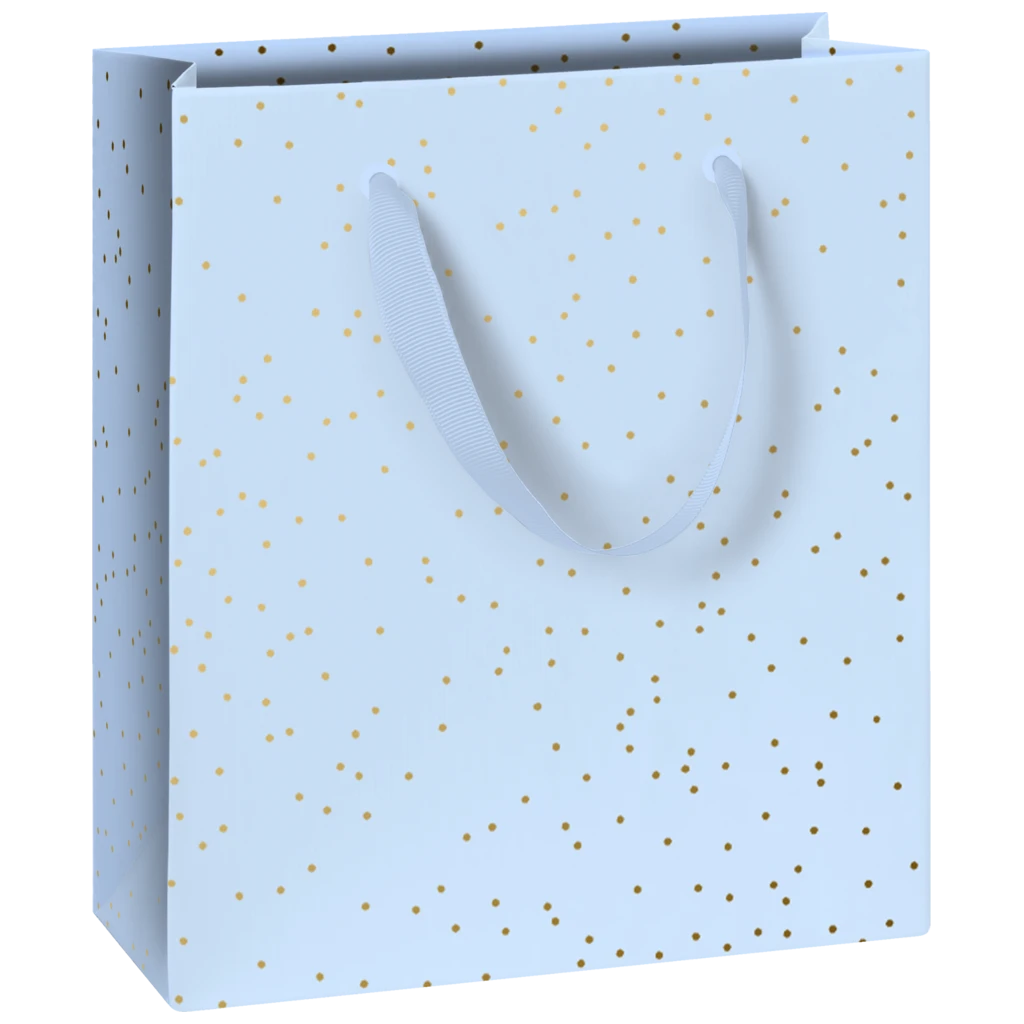 Gift Bags “Yvie blue light” | 18×21×8 cm, 250 gsm, light blue