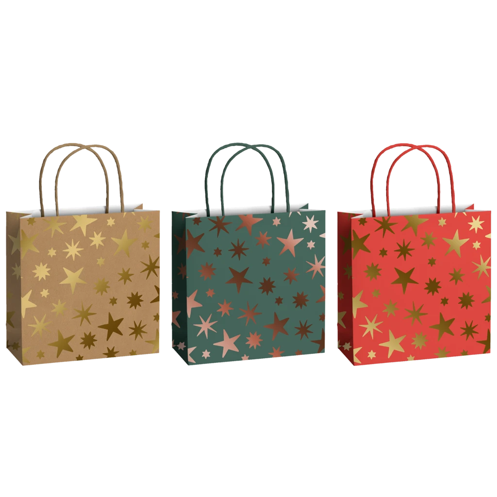 Geschenktaschen-Set „Aika“ | 20×20×8 cm, 200 g/m²