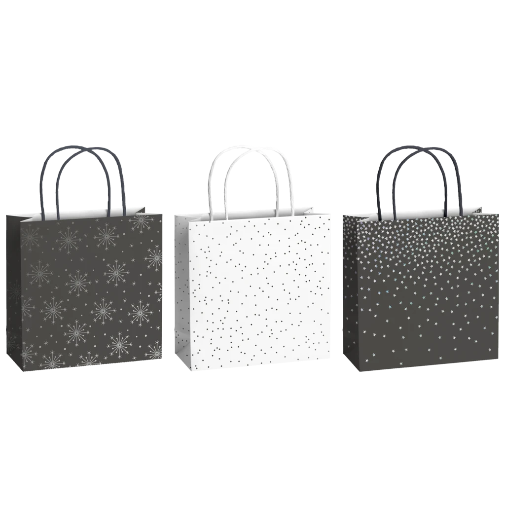 Geschenktaschen-Set „Nieve“ | 20×20×8 cm, 200 g/m²