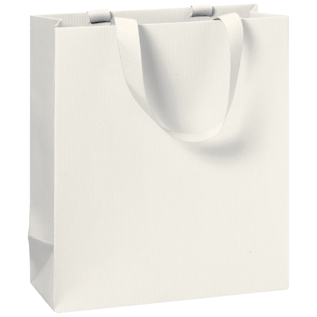 Gift Bag One Colour | 18×21×8 cm, 250 gsm, light beige
