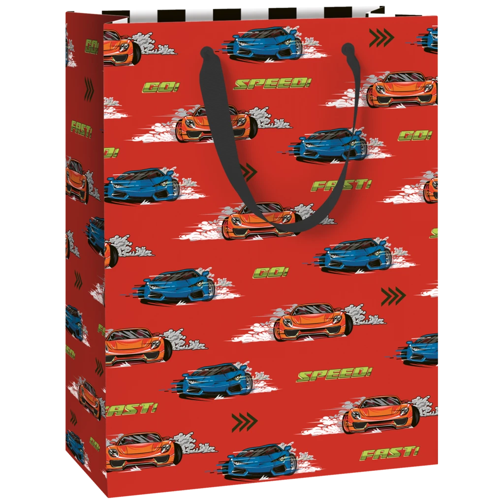 Gift Bag “Schorsch” | 23×30×13 cm, 230 gsm, red