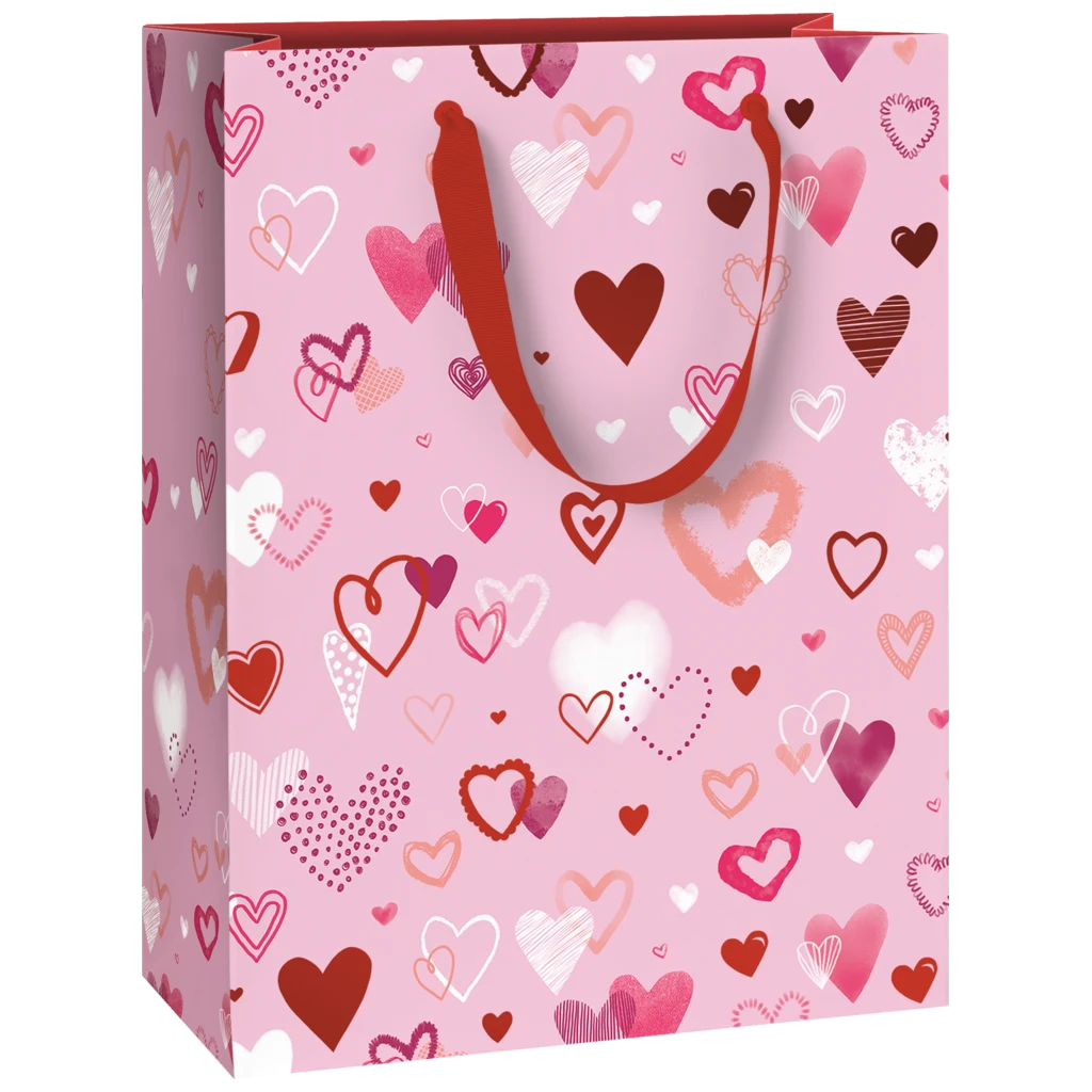 Geschenktasche „Amaia“ | 23×30×13 cm, 230 g/m², rosa