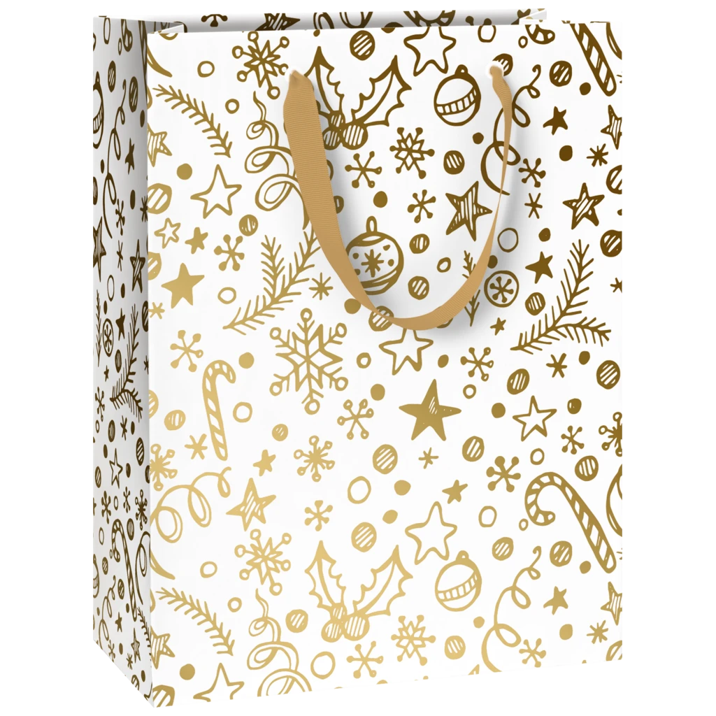 Geschenktasche „Chaya“ | 23×30×13 cm, 180 g/m², weiß