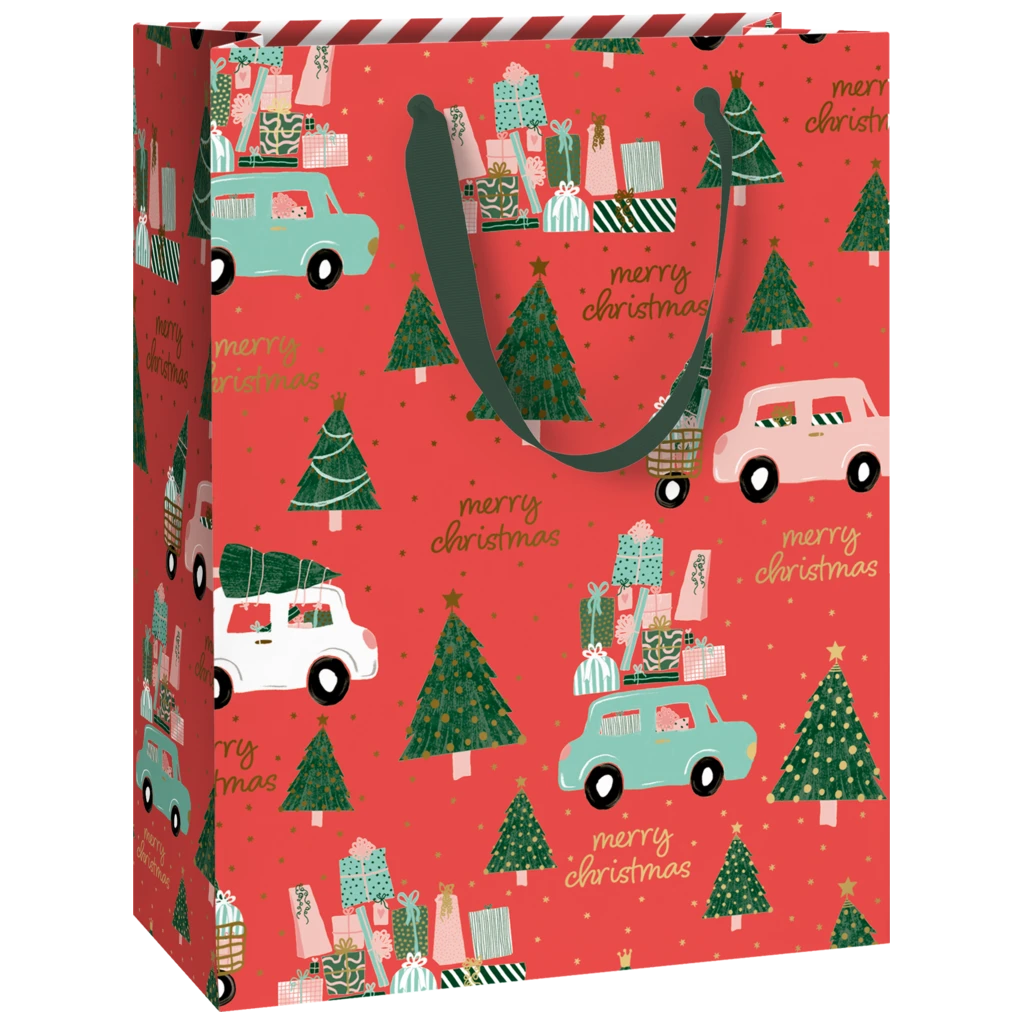 Geschenktasche „Anette“ | 23×30×13 cm, 250 g/m², rot